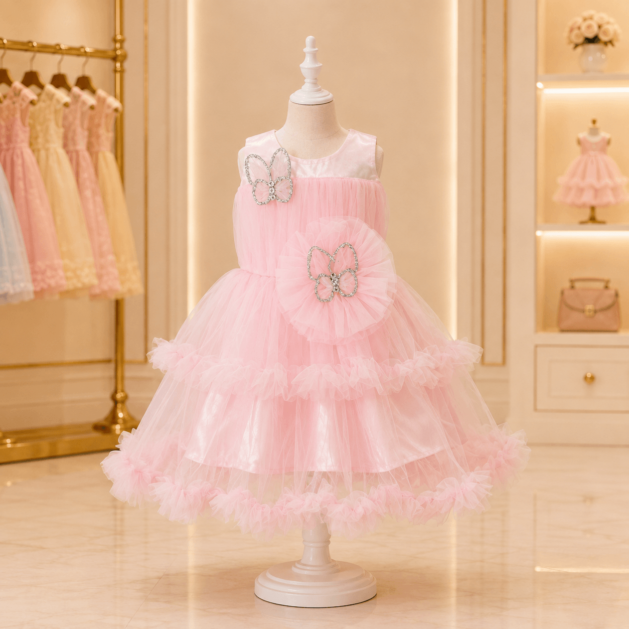 Toddler Girl Birthday Gown – Elegant Party Wear - Image 2