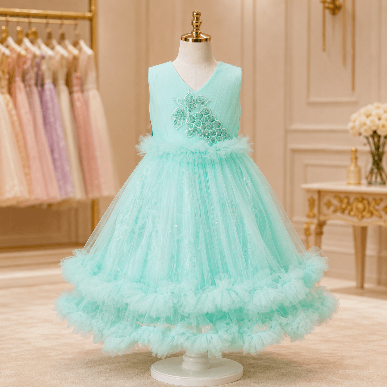 Toddler Party Dress – Fancy Gown for Little Princess - Image 2
