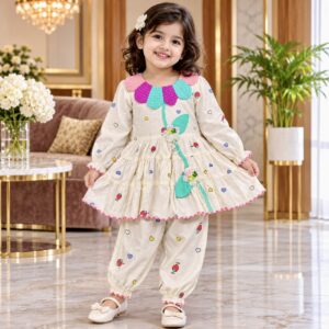 Premium Cute Party Frock and Pant Set